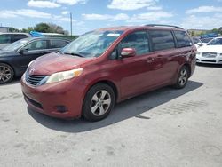Salvage cars for sale from Copart Orlando, FL: 2013 Toyota Sienna LE