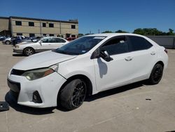 Vehiculos salvage en venta de Copart Wilmer, TX: 2015 Toyota Corolla L