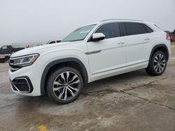 Salvage cars for sale at Grand Prairie, TX auction: 2021 Volkswagen Atlas Cross Sport SEL R-Line