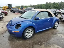 Salvage cars for sale from Copart Harleyville, SC: 2007 Volkswagen New Beetle Convertible Option Package 1
