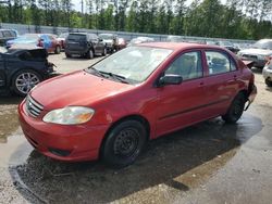 Toyota Vehiculos salvage en venta: 2003 Toyota Corolla CE