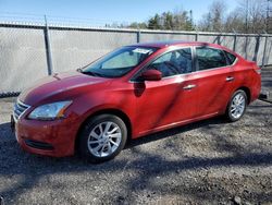 Salvage cars for sale from Copart Bowmanville, ON: 2013 Nissan Sentra S