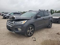 Salvage cars for sale at Houston, TX auction: 2018 Ford Escape SEL