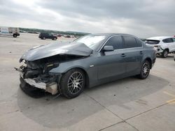 Salvage cars for sale at Grand Prairie, TX auction: 2007 BMW 530 I