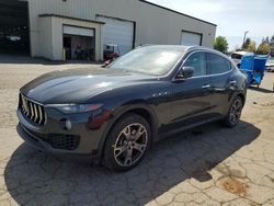 Salvage cars for sale at Woodburn, OR auction: 2017 Maserati Levante S