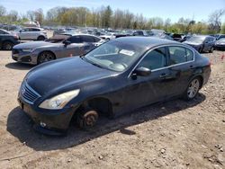 Salvage cars for sale from Copart Chalfont, PA: 2012 Infiniti G25