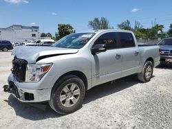 Salvage cars for sale from Copart Opa Locka, FL: 2019 Nissan Titan S