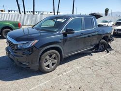 Salvage cars for sale at Van Nuys, CA auction: 2022 Honda Ridgeline RTL