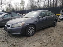 Salvage cars for sale at Waldorf, MD auction: 2009 Honda Accord LX