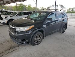 Salvage cars for sale from Copart Cartersville, GA: 2016 Toyota Highlander XLE