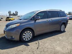 Salvage cars for sale from Copart San Diego, CA: 2012 Toyota Sienna XLE