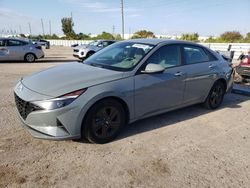 Salvage cars for sale from Copart Miami, FL: 2021 Hyundai Elantra SEL