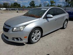 Salvage cars for sale from Copart Riverview, FL: 2012 Chevrolet Cruze LTZ