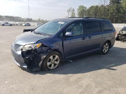 Salvage cars for sale from Copart Dunn, NC: 2015 Toyota Sienna LE