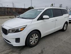 Salvage cars for sale from Copart Wilmington, CA: 2015 KIA Sedona LX