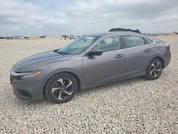 Salvage cars for sale at New Braunfels, TX auction: 2022 Honda Insight EX