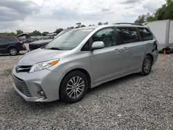 Salvage cars for sale at Riverview, FL auction: 2019 Toyota Sienna XLE