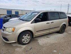 Salvage cars for sale from Copart Haslet, TX: 2013 Dodge Grand Caravan SE
