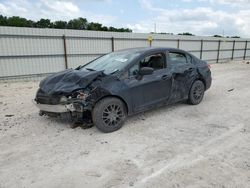 Salvage cars for sale from Copart New Braunfels, TX: 2014 Honda Civic LX