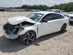 Salvage cars for sale at Houston, TX auction: 2021 Honda Accord Sport