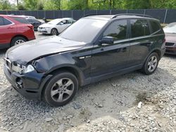 BMW salvage cars for sale: 2007 BMW X3 3.0SI