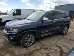 Salvage cars for sale from Copart Woodhaven, MI: 2015 Jeep Grand Cherokee Limited