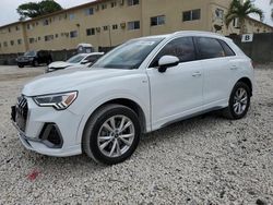 Salvage cars for sale from Copart Opa Locka, FL: 2023 Audi Q3 Premium S Line 45