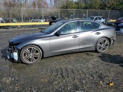 Salvage cars for sale at Waldorf, MD auction: 2015 Infiniti Q50 Base