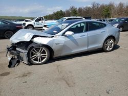 Salvage cars for sale at Brookhaven, NY auction: 2012 Tesla Model S