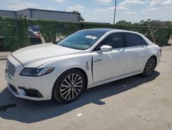 Salvage cars for sale at Orlando, FL auction: 2017 Lincoln Continental Select