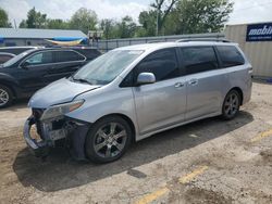 Salvage cars for sale at Wichita, KS auction: 2015 Toyota Sienna Sport