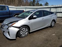 Salvage cars for sale at Center Rutland, VT auction: 2017 Toyota Prius