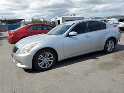 Salvage cars for sale from Copart San Martin, CA: 2012 Infiniti G37 Base