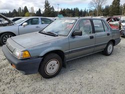 Vehiculos salvage en venta de Copart Graham, WA: 1987 Honda Civic 1.5