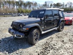 Salvage cars for sale at Waldorf, MD auction: 2021 Jeep Wrangler Unlimited Sahara 4XE