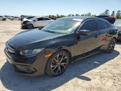 Vehiculos salvage en venta de Copart Houston, TX: 2019 Honda Civic Sport