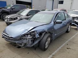 Salvage cars for sale from Copart Vallejo, CA: 2007 Honda Accord EX