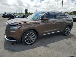 Salvage cars for sale at Miami, FL auction: 2022 Lincoln Nautilus Reserve