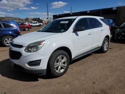 Salvage cars for sale from Copart Colorado Springs, CO: 2016 Chevrolet Equinox LS