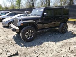 Salvage cars for sale at Waldorf, MD auction: 2016 Jeep Wrangler Unlimited Sahara