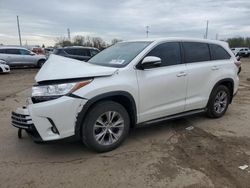 Toyota Highlander salvage cars for sale: 2015 Toyota Highlander LE