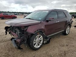 Vehiculos salvage en venta de Copart Houston, TX: 2018 Ford Explorer Limited