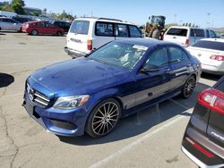 Salvage cars for sale at Vallejo, CA auction: 2018 Mercedes-Benz C300