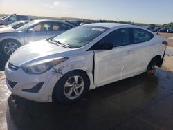 Salvage cars for sale at Grand Prairie, TX auction: 2015 Hyundai Elantra SE