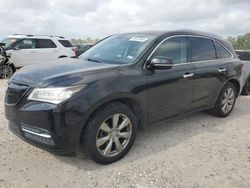 Salvage cars for sale at Houston, TX auction: 2015 Acura MDX Advance