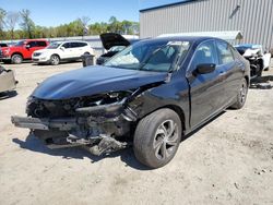 Salvage cars for sale at Spartanburg, SC auction: 2017 Honda Accord LX