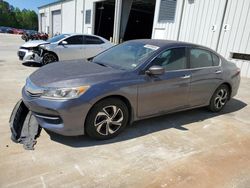 Salvage cars for sale at Gaston, SC auction: 2016 Honda Accord LX