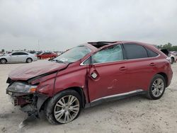 Salvage cars for sale from Copart Houston, TX: 2010 Lexus RX 450