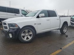 Salvage cars for sale from Copart Woodhaven, MI: 2015 Dodge RAM 1500 Sport