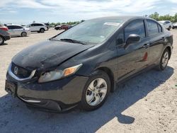 Salvage cars for sale from Copart Houston, TX: 2013 Honda Civic LX